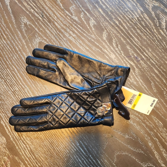 Michael Kors Leather Gloves - Picture 1 of 4